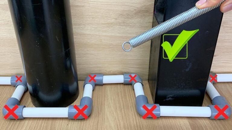 Questo semplice gesto cambia tutto: installa tubature ovunque con PVC e molle…