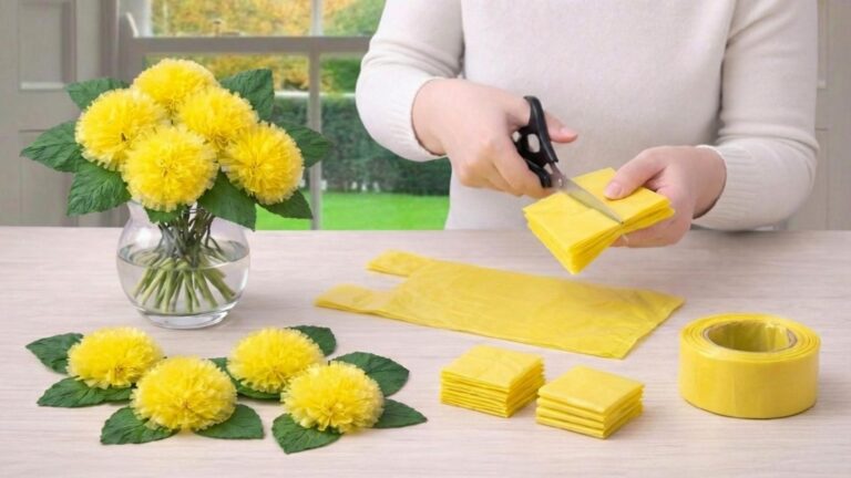 Questo metodo geniale trasforma sacchetti di plastica in fiori splendidi…