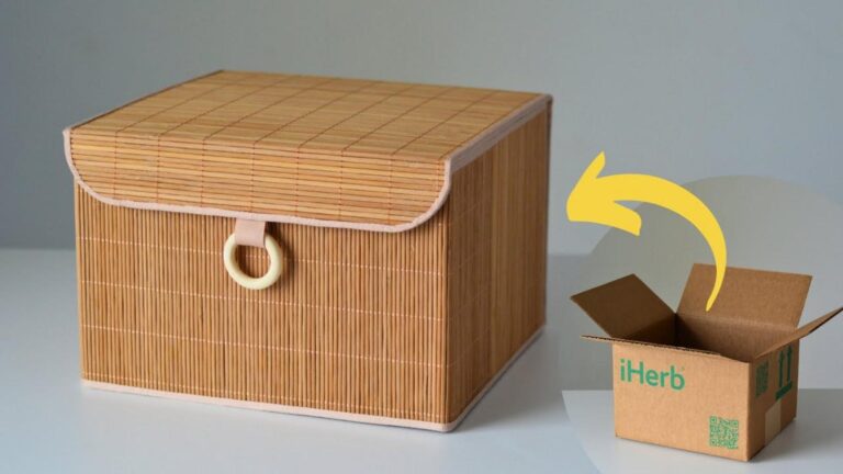 Questo semplice gesto trasforma una scatola di cartone in un organizer elegante…