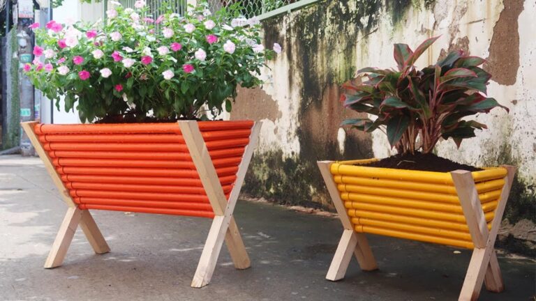 Questo metodo ingegnoso trasforma tubi in PVC in vasi da giardino unici…