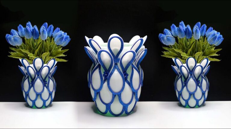 Questo metodo semplice trasforma cucchiai di plastica in eleganti vasi per fiori…