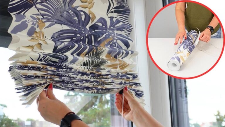 Questo trucco geniale trasforma la carta da parati in tende economiche…